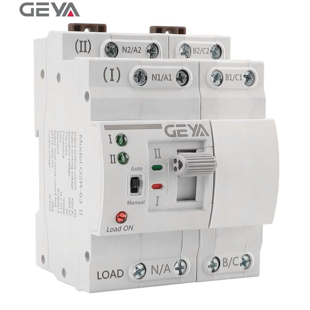 GEYA G2R 63A 4P automat chang over switch ats switch for generator automatic transfer switches 25a-250a for distribution