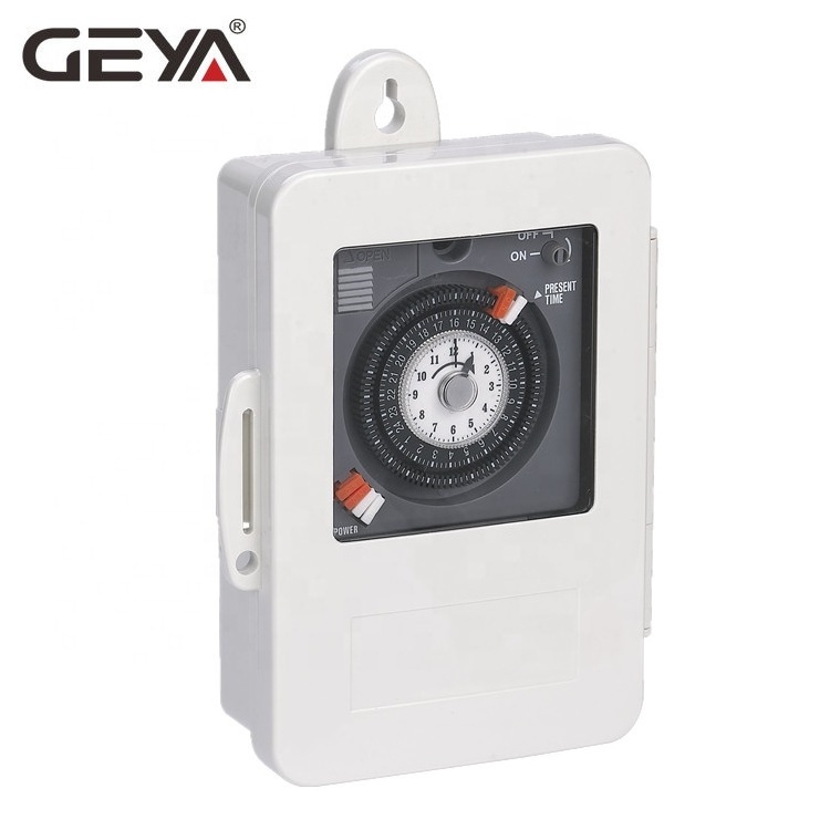 GEYA TB17 24 Hours Programmable Timer 16A Analog Timer Switch 220V Programmable Mechanical Timer Switch