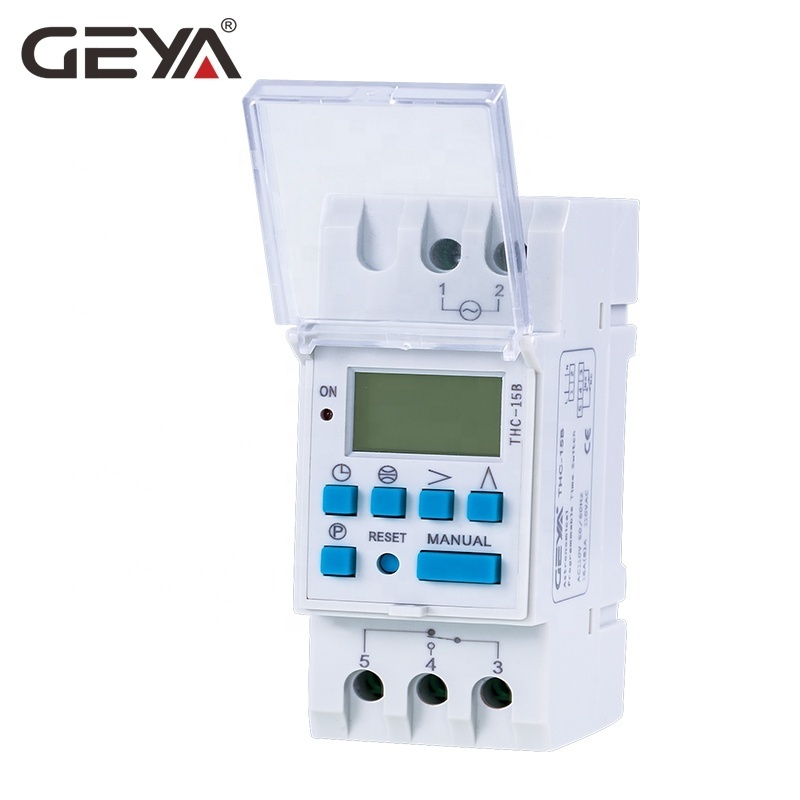 GEYA THC-15B Astronomical Timer Switch LCD Display 16A 20A 30A Timing Control Latitude Switch 110V 220V Astronomic Switch