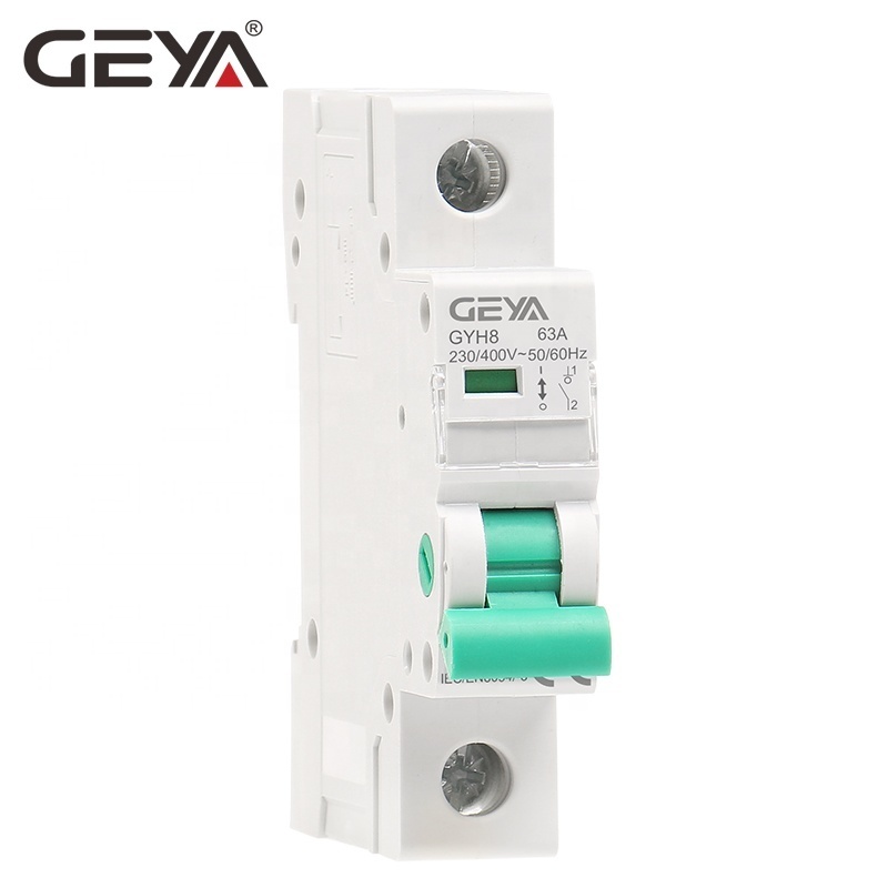 GEYA GYH8 Isolating Circuit Breaker Manufacturer Disconnector Modular Electrical Automatic Change over Switch Main Switch