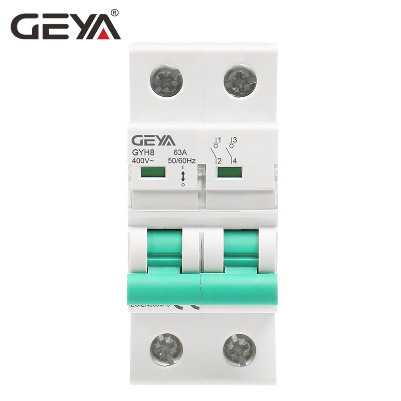 GEYA GYH8 DP Isolation Switch Miniature Circuit Breaker Max 125A Isolator Switch 230V 240V IEC60947