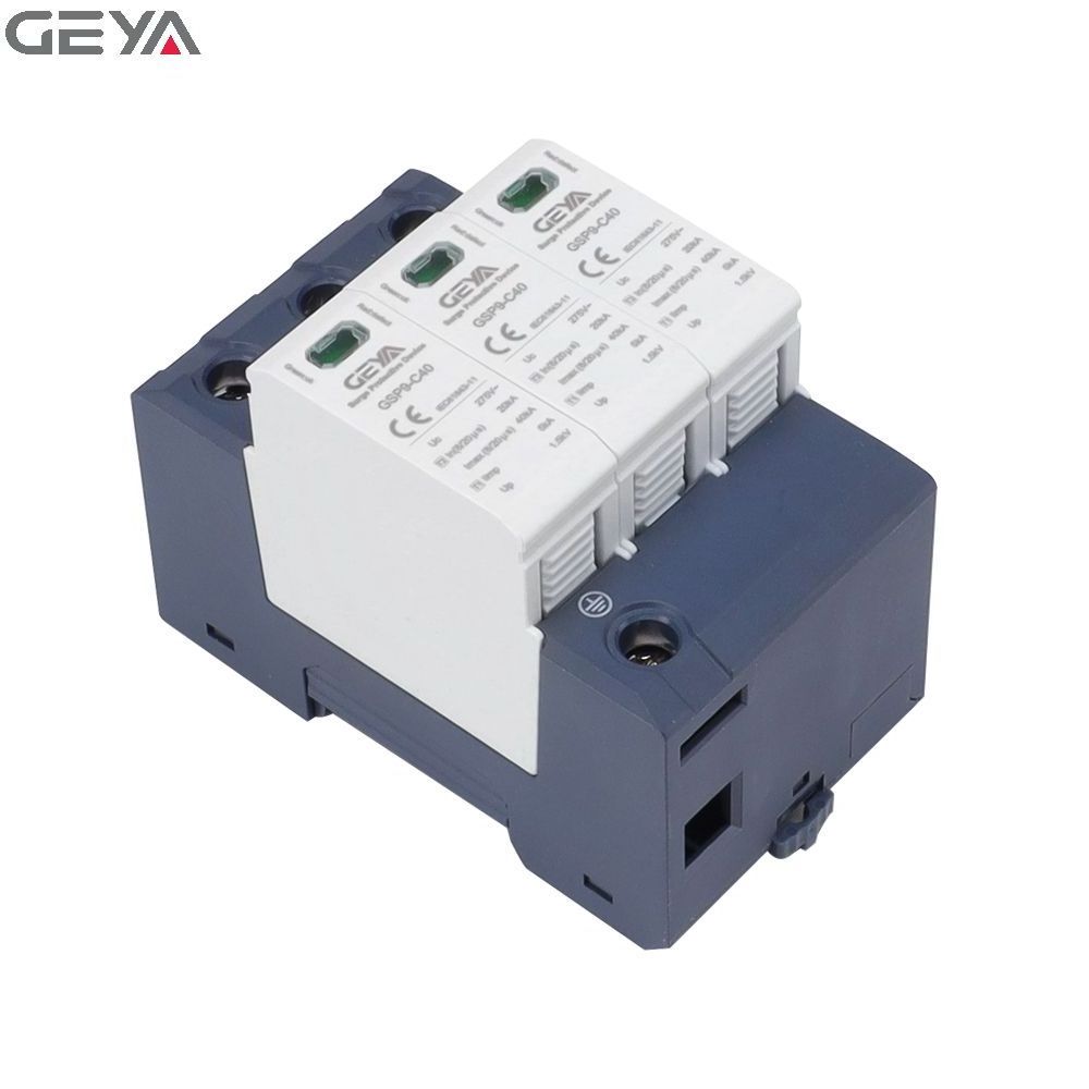 GEYA GSP9-C40 3P 40KA Factory Supply Low Voltage High Efficiency AC Surge Protection 10KA 20KA 40KA 60KA 80KA 100KA 160KA SPD