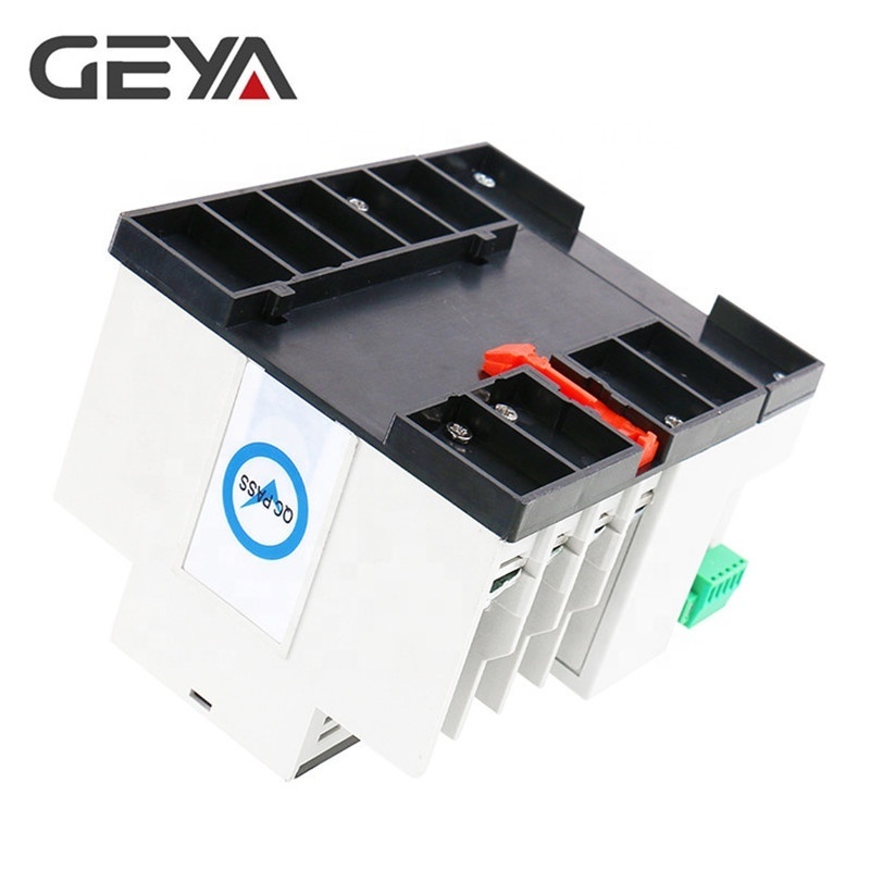 GEYA W2R-100 Din Rail ATS 4P Small Automatic Transfer Switch on off Switch