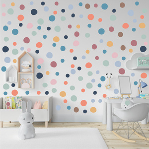 New Design Colored irregularity Dots Wall Decals Posh Children Removable Sticker Bedroom Playroom Nursery Decoration Stickers