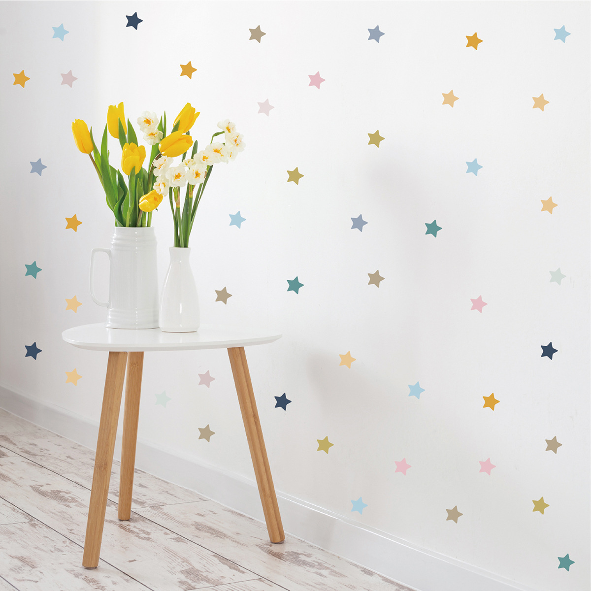 Wholesale custom printing waterproof Five pointed star cartoon clouds wall stickers for home decoration kids room wall sticker