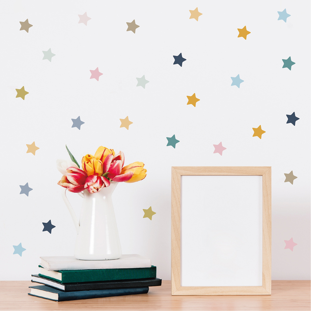 Wholesale custom printing waterproof Five pointed star cartoon clouds wall stickers for home decoration kids room wall sticker