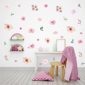 Wholesale Custom Flowers Wall Stickers Romantic Wedding Flower Wallpaper 3d Background Large Size Wall Sticker