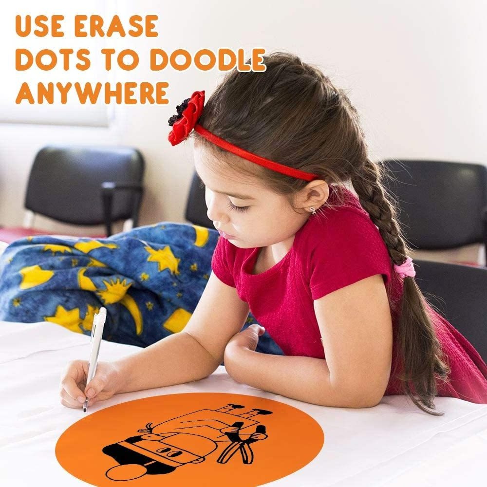 Dry Erase Circles Colorful Wall Stickers Removable Vinyl Dot Decal for Wall and Students' Desks