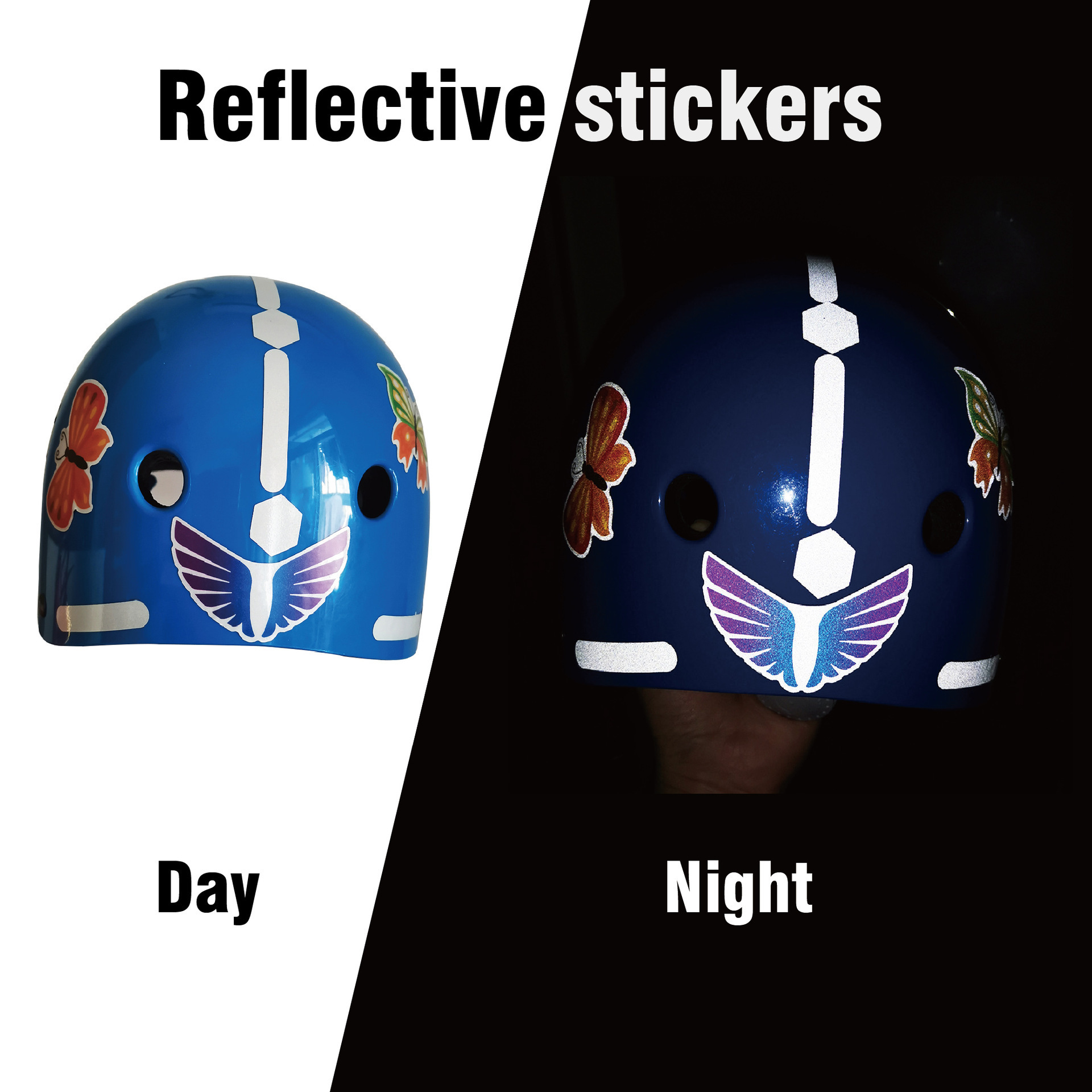 Helmet Decoration 3D DIY Luminous Vinyl Wall Stickers Moon stars Glow Dark Wall Fluorescent Glow Stickers