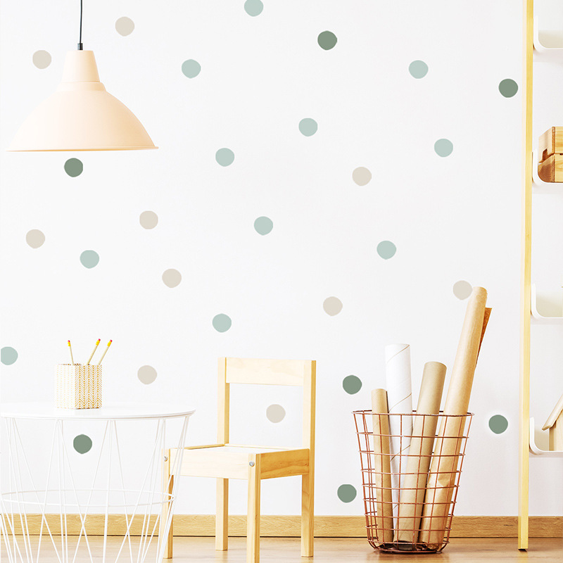 home decoration adhesive diy polka dot wall sticker for kids