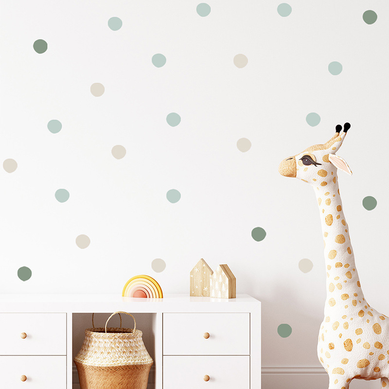 home decoration adhesive diy polka dot wall sticker for kids