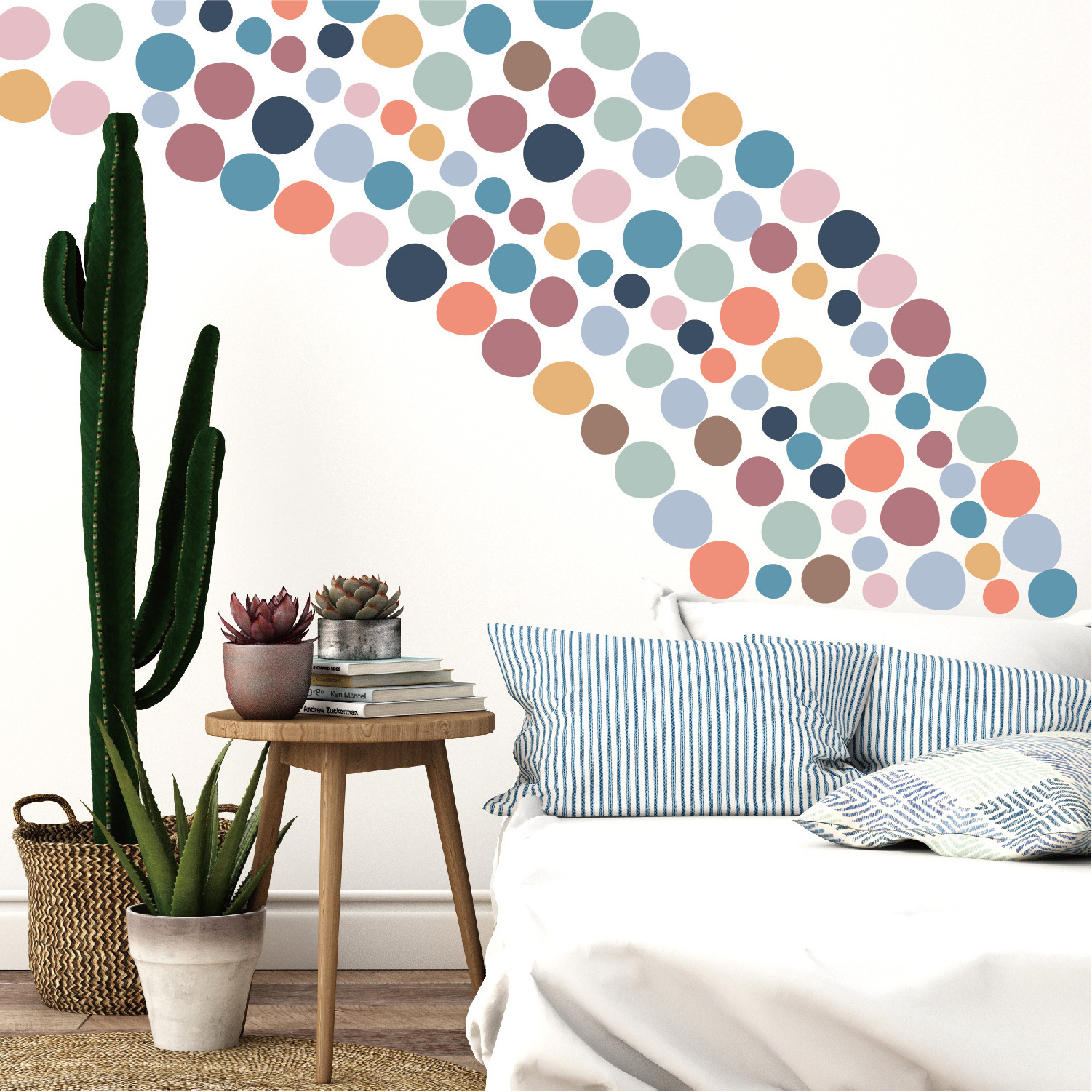 New Design Colored irregularity Dots Wall Decals Posh Children Removable Sticker Bedroom Playroom Nursery Decoration Stickers