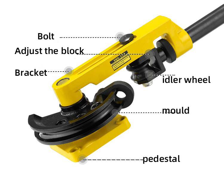 Separate type electro hydraulic pipe bender for bending steel pipe matched with double acting hydraulic cylinder