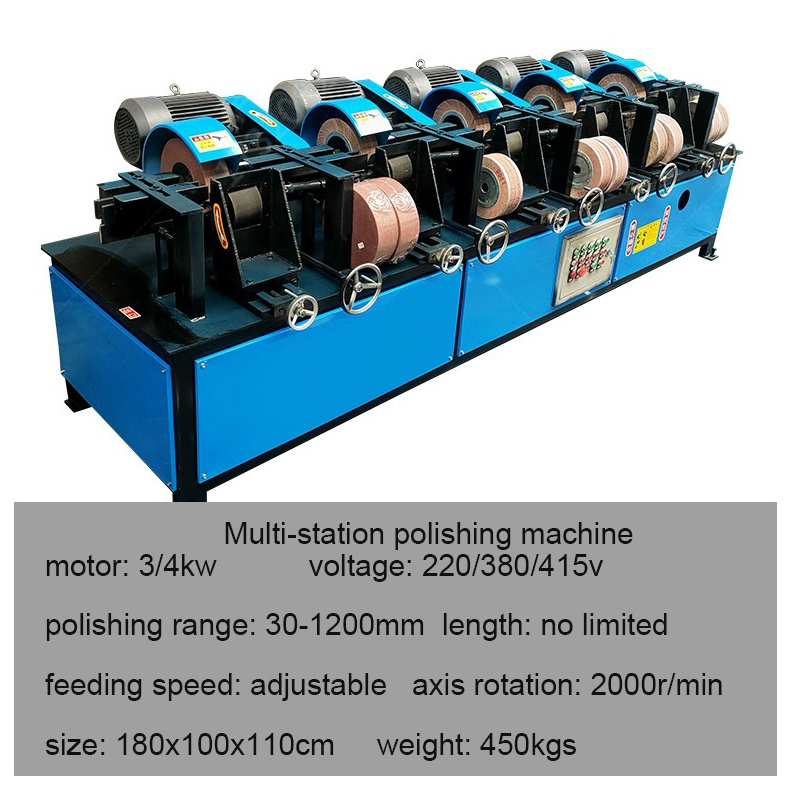 full automatic Stainless Steel Wire grinding machine Brushed Aluminum metal deburrTube and Pipe Polishing Machine