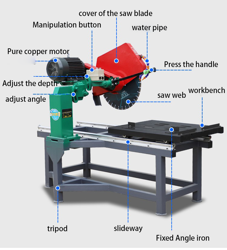 Mountain stone cutting machine stone cutting machine cutter bridge saw stone cutting machine