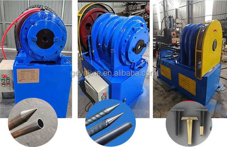 Factory End Price 60 mm Pipe and Tube end forming Swagging Shrinking Machine Taper Pipe Forming Machine