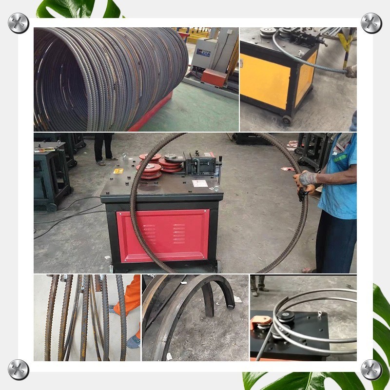 Rod bender/steel bar curving round 200mm radius rebar arc bending machine