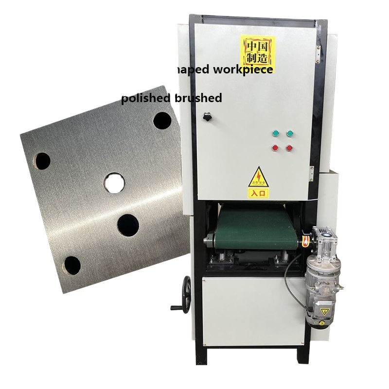 automatic 400/600/800/1000 mm wide metal sheet belt sander for SS aluminum copper oxide skin deburring metal polishing machine