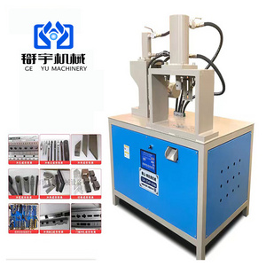 Portable Stainless Steel Pipe Angle Punching Machine 45 90 Degree Hydraulic Square Tube Notching Machine