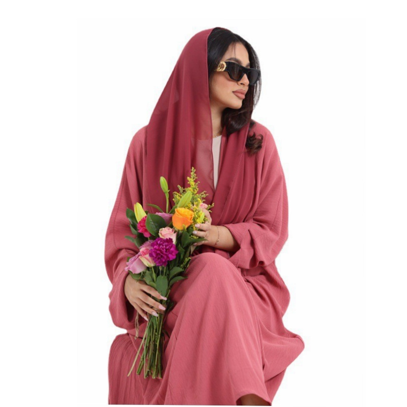 Women Muslim Dress 2022 Dubai Is Open Abaya Dubai Black Linen Abayas