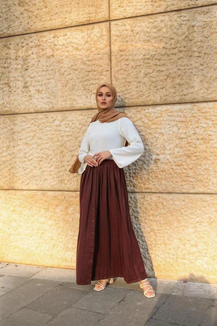 Dubai Skirt Cols Satin Kaftan Lungi Under Abaya Dress Islam Muslim Dress