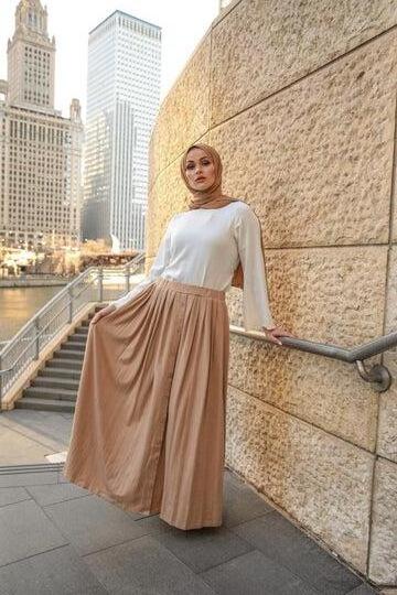 Dubai Skirt Cols Satin Kaftan Lungi Under Abaya Dress Islam Muslim Dress