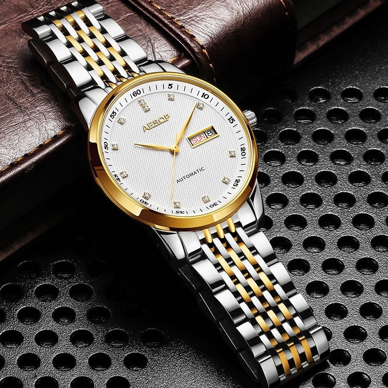 RTS Luxury In Stock Business Style All Stainless Steel Relojes Hombre China Watch