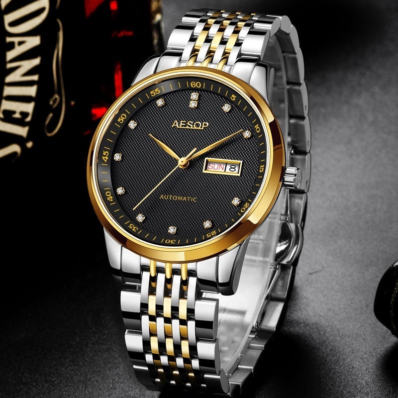 RTS Luxury In Stock Business Style All Stainless Steel Relojes Hombre China Watch