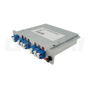 Low Insertion Loss Passive CWDM Mux Demux Cassette box with dual fiber transmission