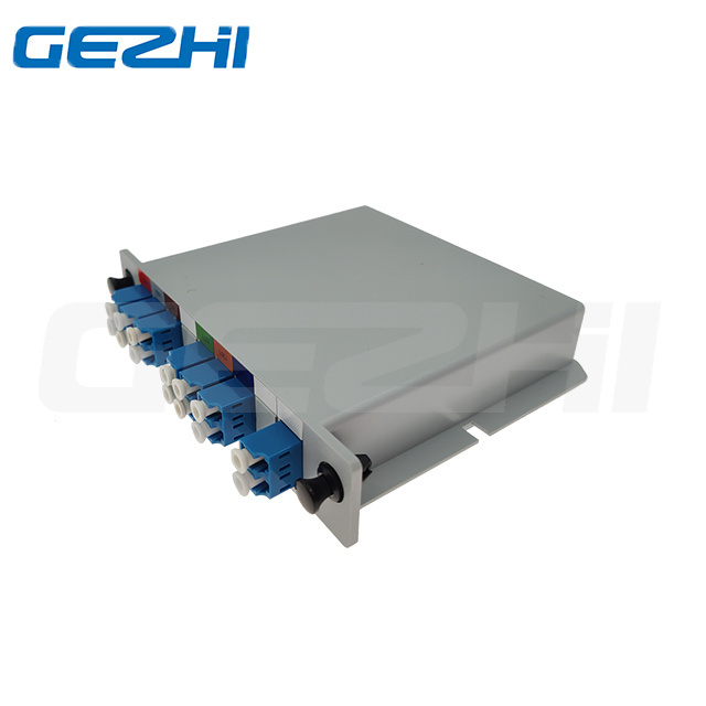 Low Insertion Loss Passive CWDM Mux Demux Cassette box with dual fiber transmission