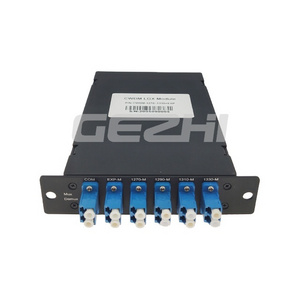 Passive 1x8 filter CWDM Mux Demux LGX box with 8 wavelength dual fiber transmission