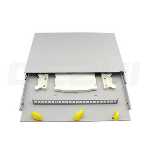 19inch 1U Slide Rail Rack Mount Full Cover Fiber Optic Patch Panel