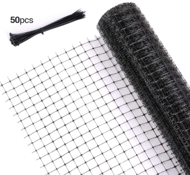 GEZI Bug Insect Mosquito Fly Bird Net Barrier Hunting Blind Plant Protecting Garden Netting (3 m x 4 m, Black)