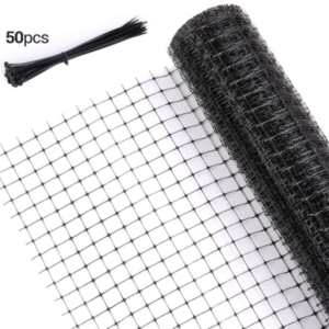 GEZI Bug Insect Mosquito Fly Bird Net Barrier Hunting Blind Plant Protecting Garden Netting (3 m x 4 m, Black)