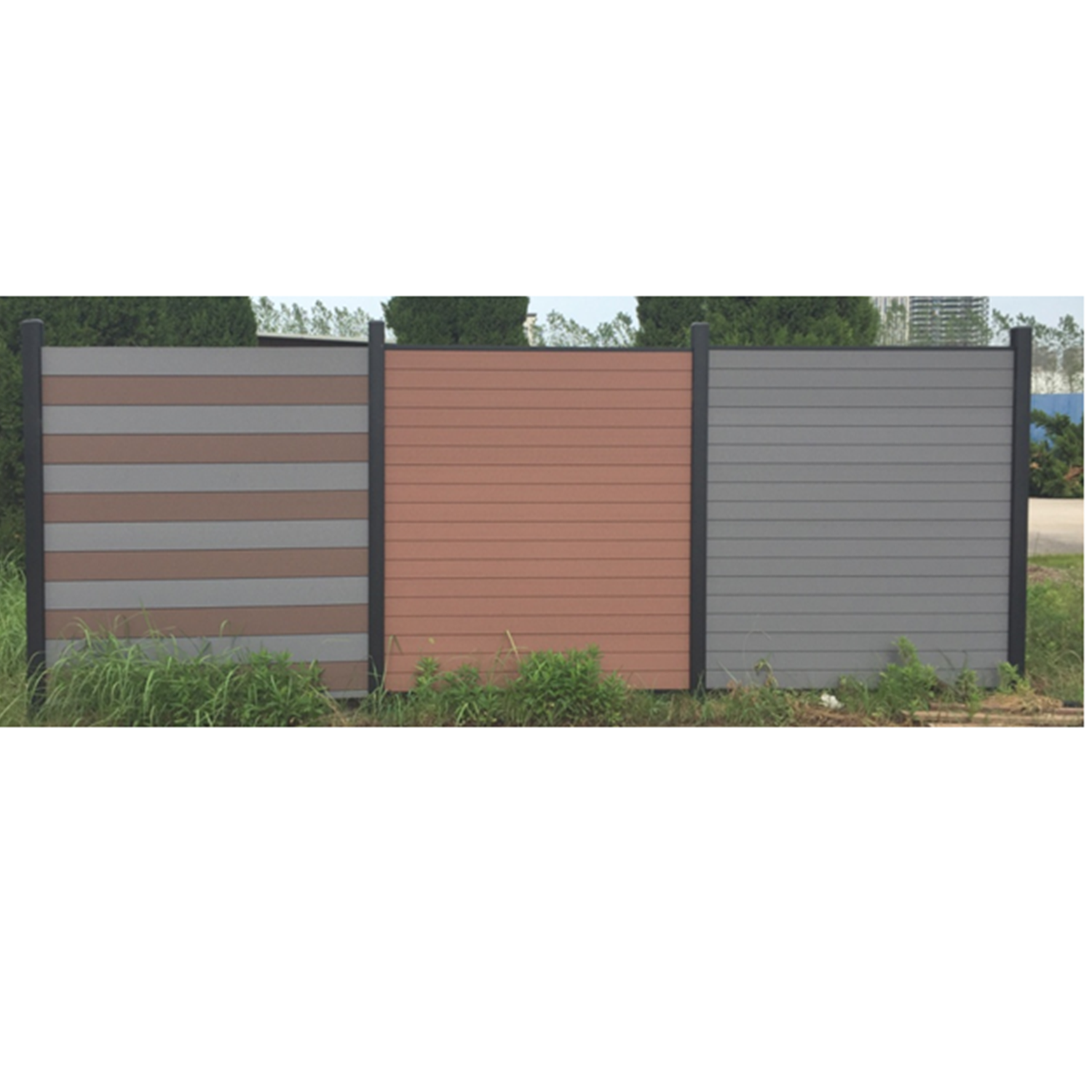 WPC Garden Fence Panel wood Plastic Composite Fence