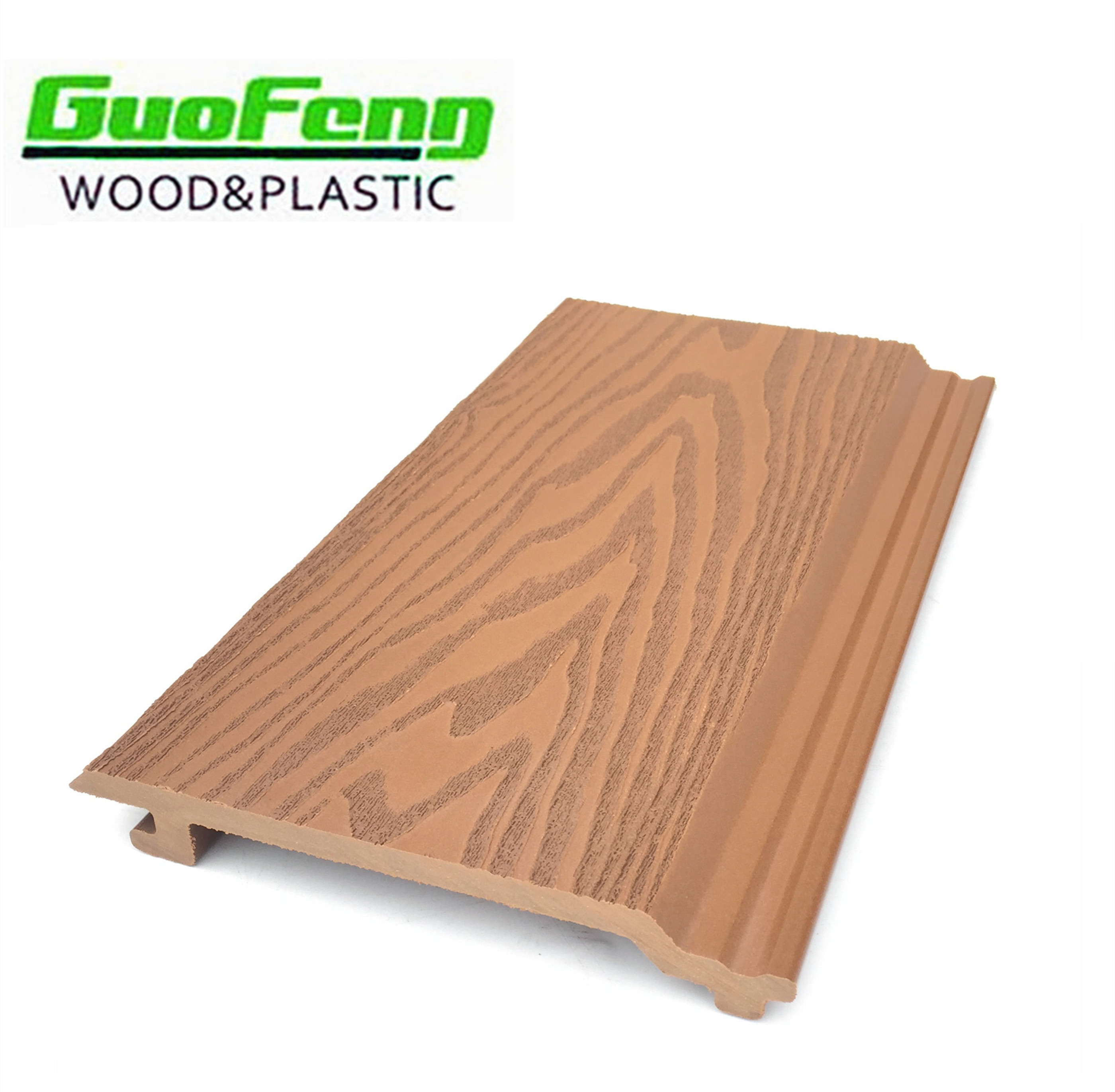 Exterior wall cladding plastic wood wall covering 3D Bamboo plastic panel wall