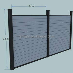 WPC Garden Fence Panel wood Plastic Composite Fence