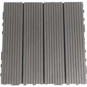 WPC outdoor  interlocking plastic wood tile bathroom tiles