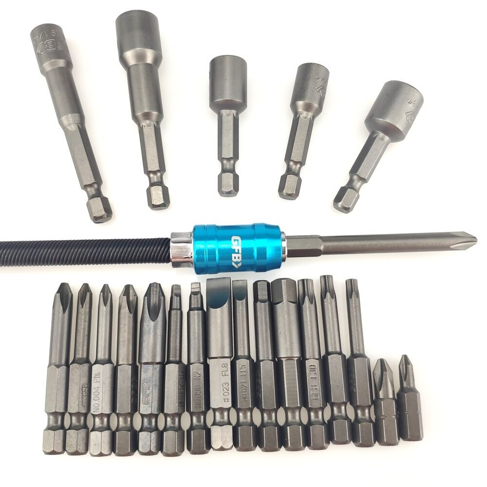 screw bits magnetic drill driver bit set flat head key screwdriver