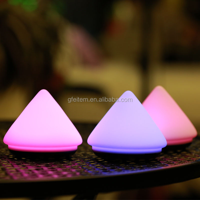 NEW LED Color Mini Sensitive Tap Press Down Touch Night Bed Desk Lamp Light by Gfeitem