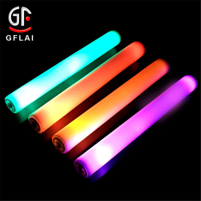 Novelty Products Cheering Led Stick RGB Cheer Foam Led Glow Stick  Light Up Foam Glow Sticks