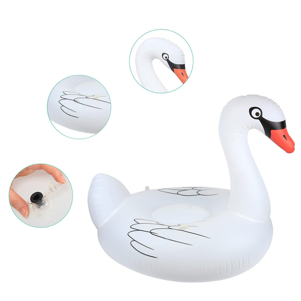 Solar Powered Floating Lights Waterproof Inflatable Outdoor Swan Pool Float Multi-Color LED Waterproof Floating Pool Light