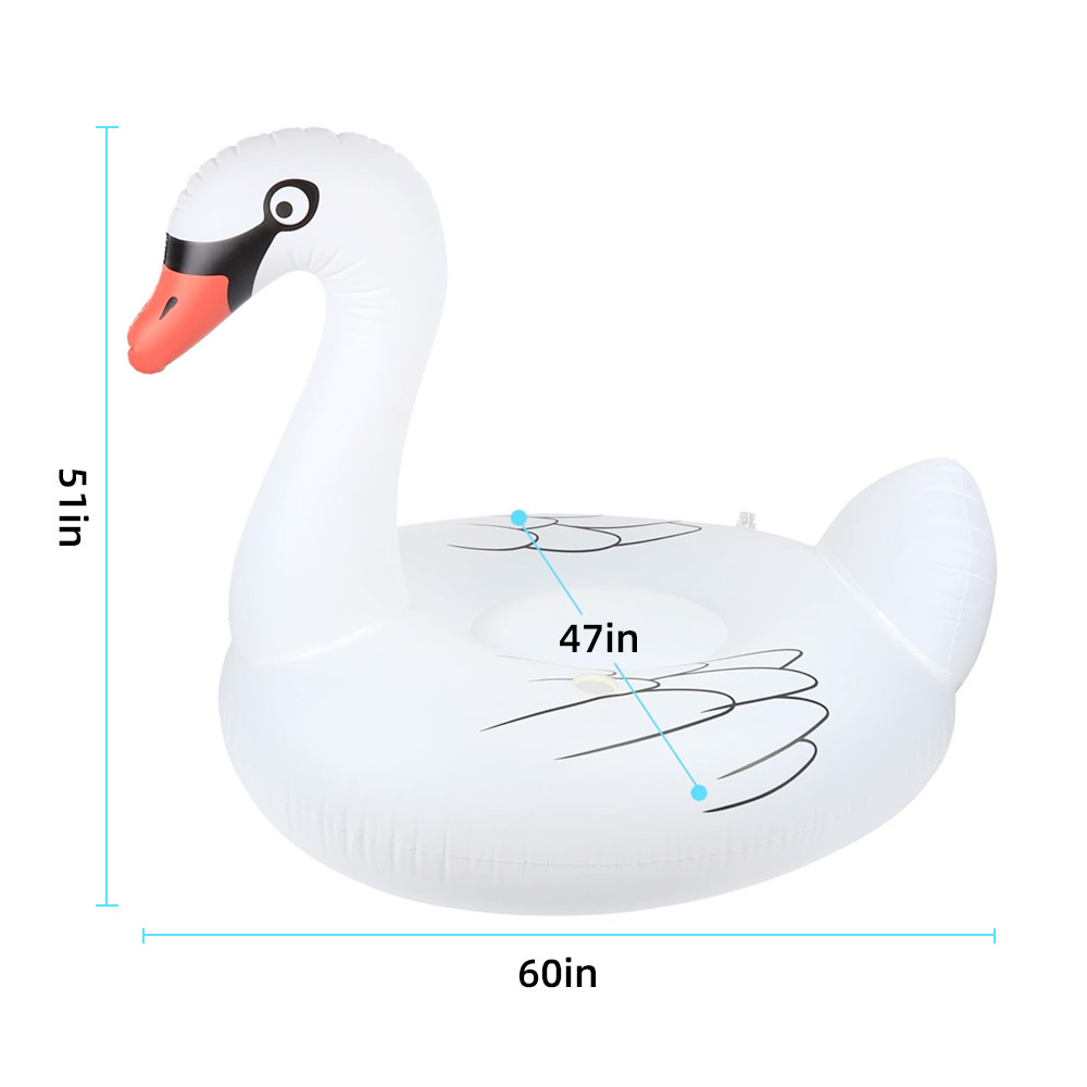 Solar Powered Floating Lights Waterproof Inflatable Outdoor Swan Pool Float Multi-Color LED Waterproof Floating Pool Light