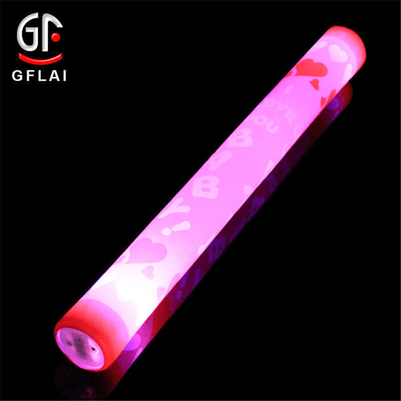 Novelty Products Cheering Led Stick RGB Cheer Foam Led Glow Stick  Light Up Foam Glow Sticks