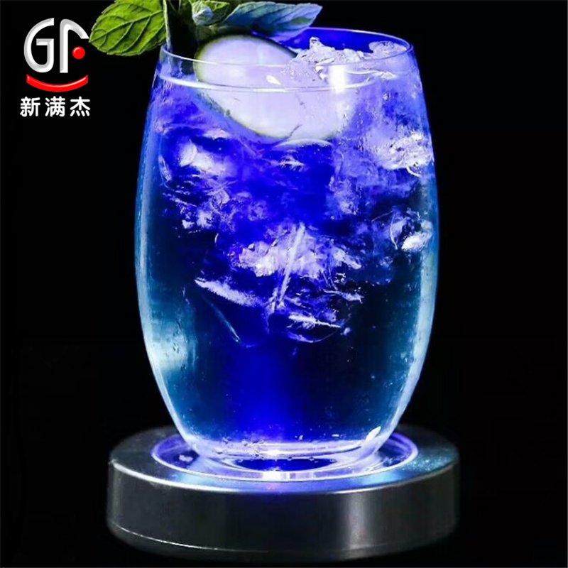 Light up Coasters Party Supplies Wholesale LED Flashing Bottle Coaster For Drink Bottles Led Coaster Lights