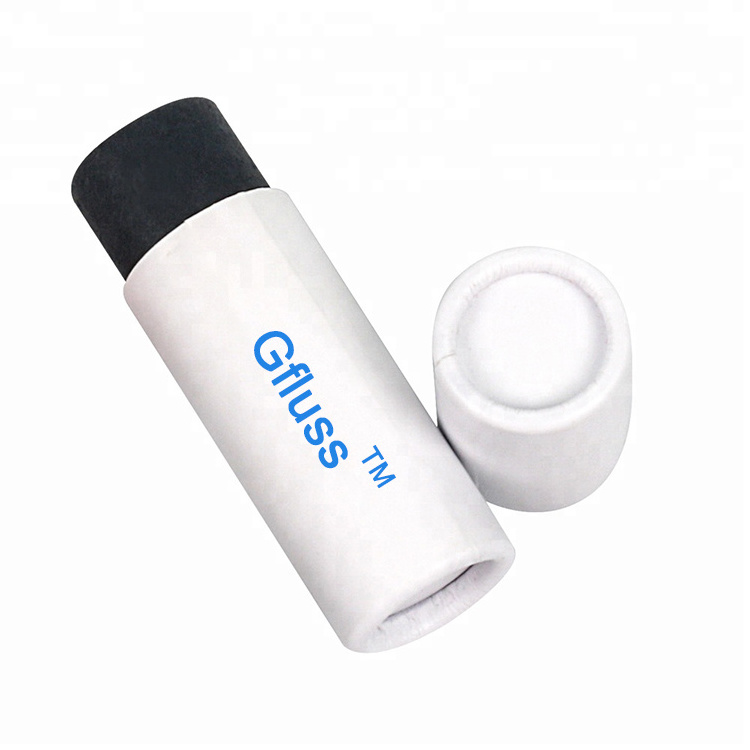 Custom Logo Food Grade 1ml Cartridge Kraft Round Cylinder Paper Packaging, Disposable Battery Pen Cardboard Cylinder Tube Box