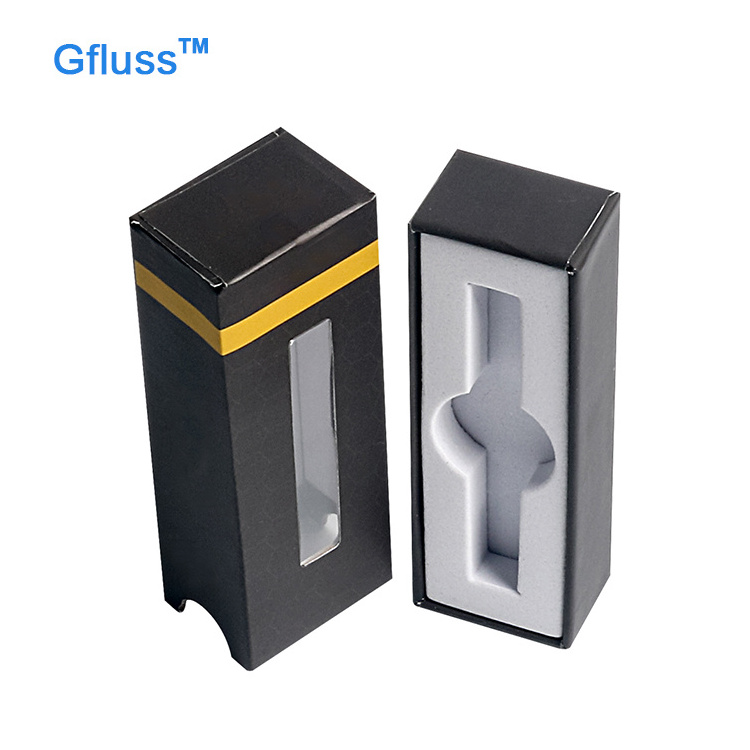 Custom Cartridge Packaging 0.5ml 1ml Cartridge Magnetic Closure Pen Cardboard Paper Box With Pvc Window