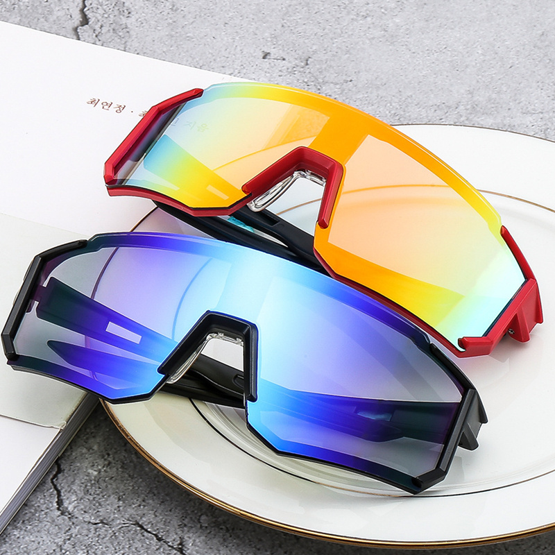 Dropshipping OEM Large Frames Outdoor Sports Bicycle Cycling Uv400 Shades Sunglasses For Men Women