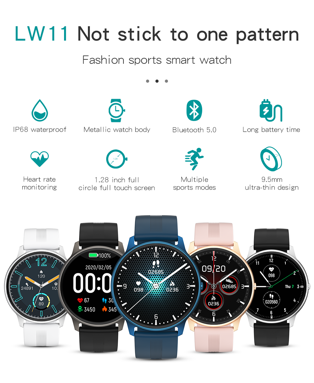 Smart Watch 2024 Women IP68 Waterproof Heart Rate Monitor Wearable Device Multiple Sports OEM ODM Factory Sales for Android IOS