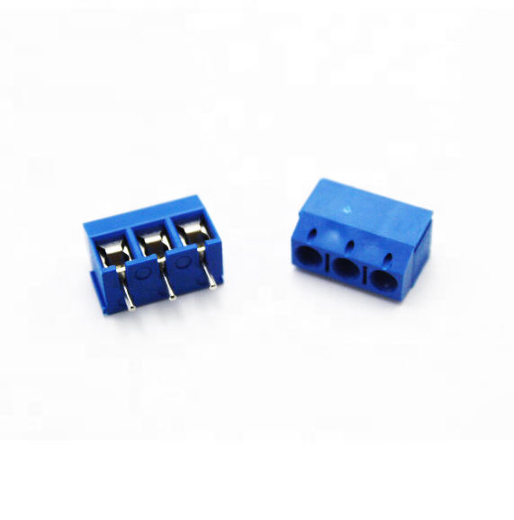 KF300 5.0mm 3Pin SCREW TERMINAL BLOCK BLUE PLASTIC HEIGHT 12.5mm DG300